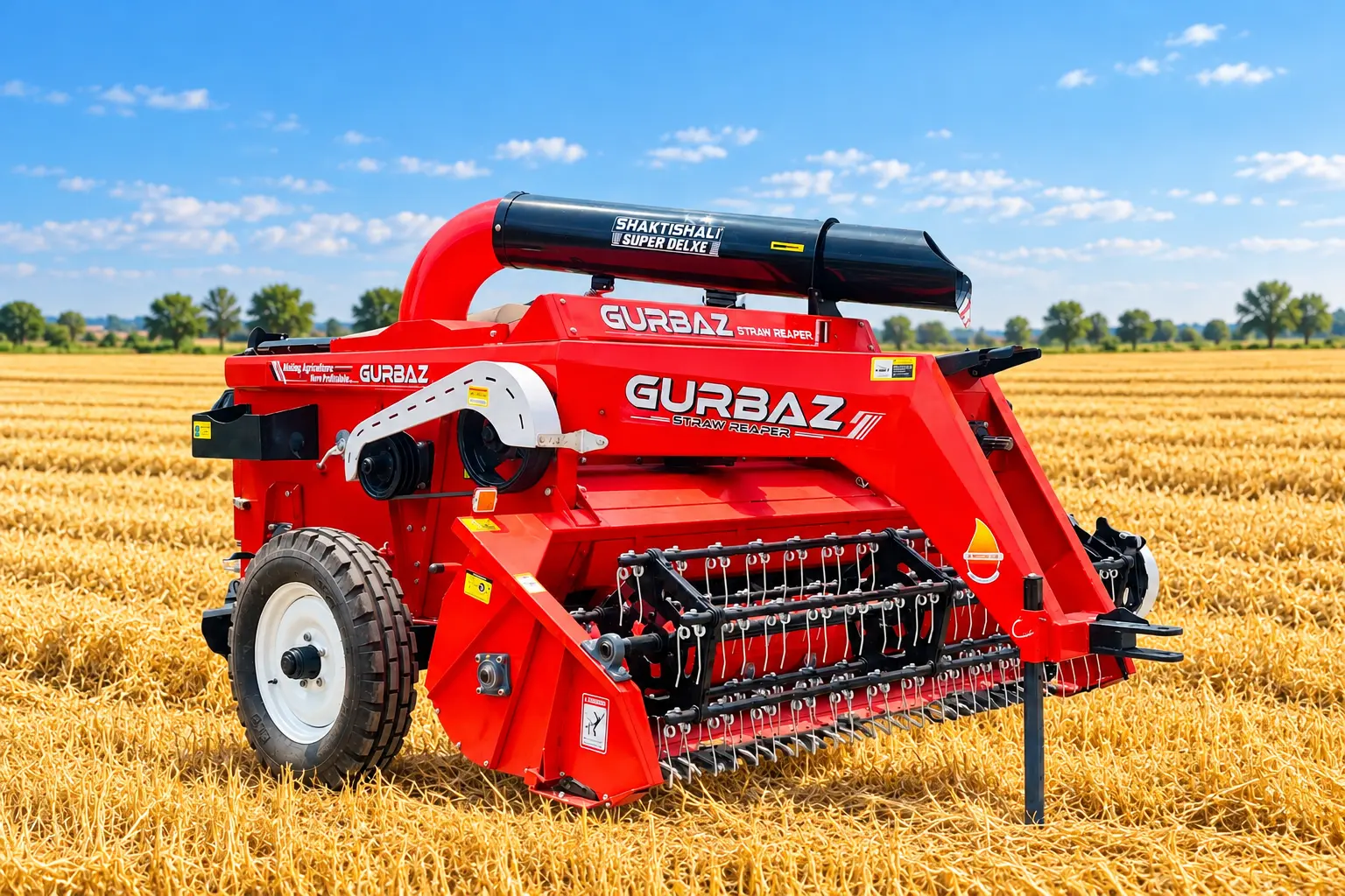 Gurbaz Straw Reaper Machine